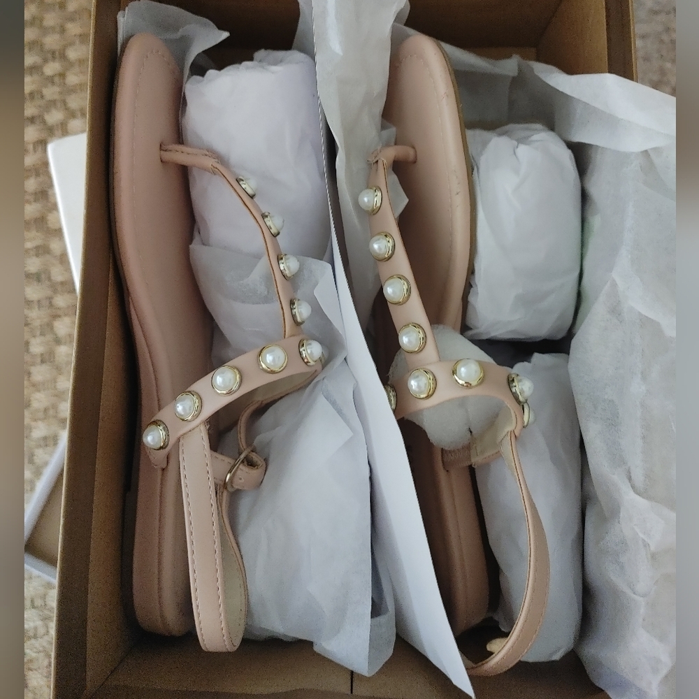 Charter Club Avita Embellished T-Strap Slingback Sandals 6M - Picture 3 of 14